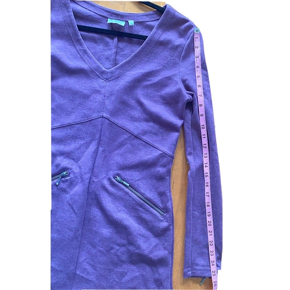 Athleta Golf Dress Women's S Small Purple Active‎ Knit Ponte Zipper Pocket Dress - Picture 11 of 12
